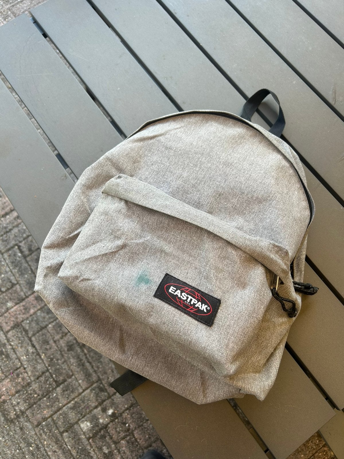 Grijze Eastpak Rugzak, Ophalen of Verzenden, Zo goed als nieuw, Eastpak, 30 tot 45 cm