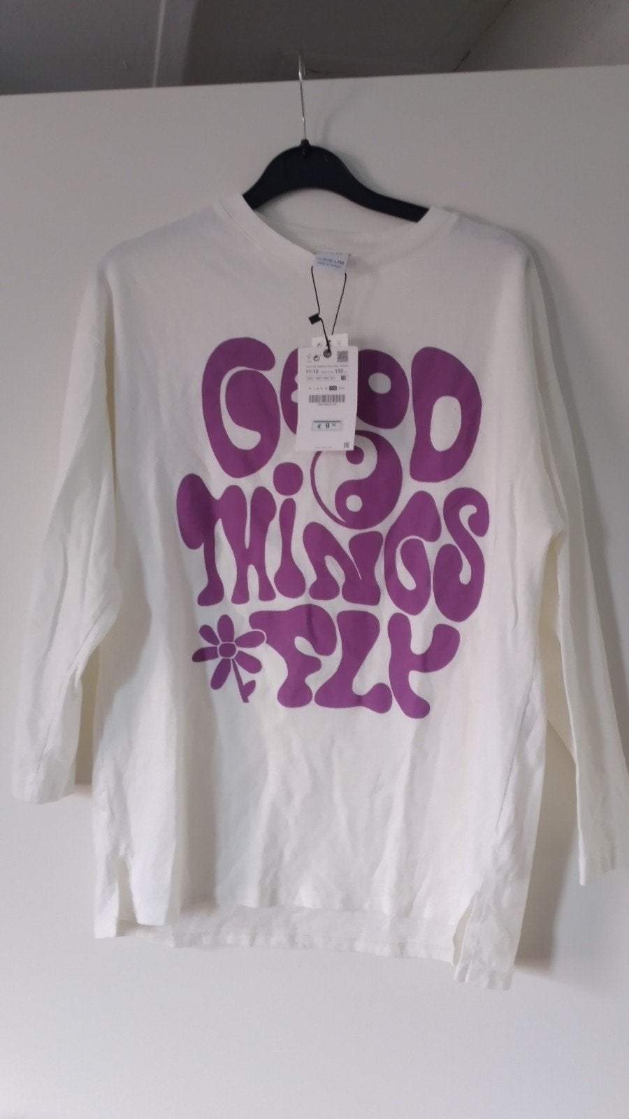 nieuw shirt met lange mouwen van Zara maat 152, Meisje, Nieuw, Ophalen of Verzenden, Zara