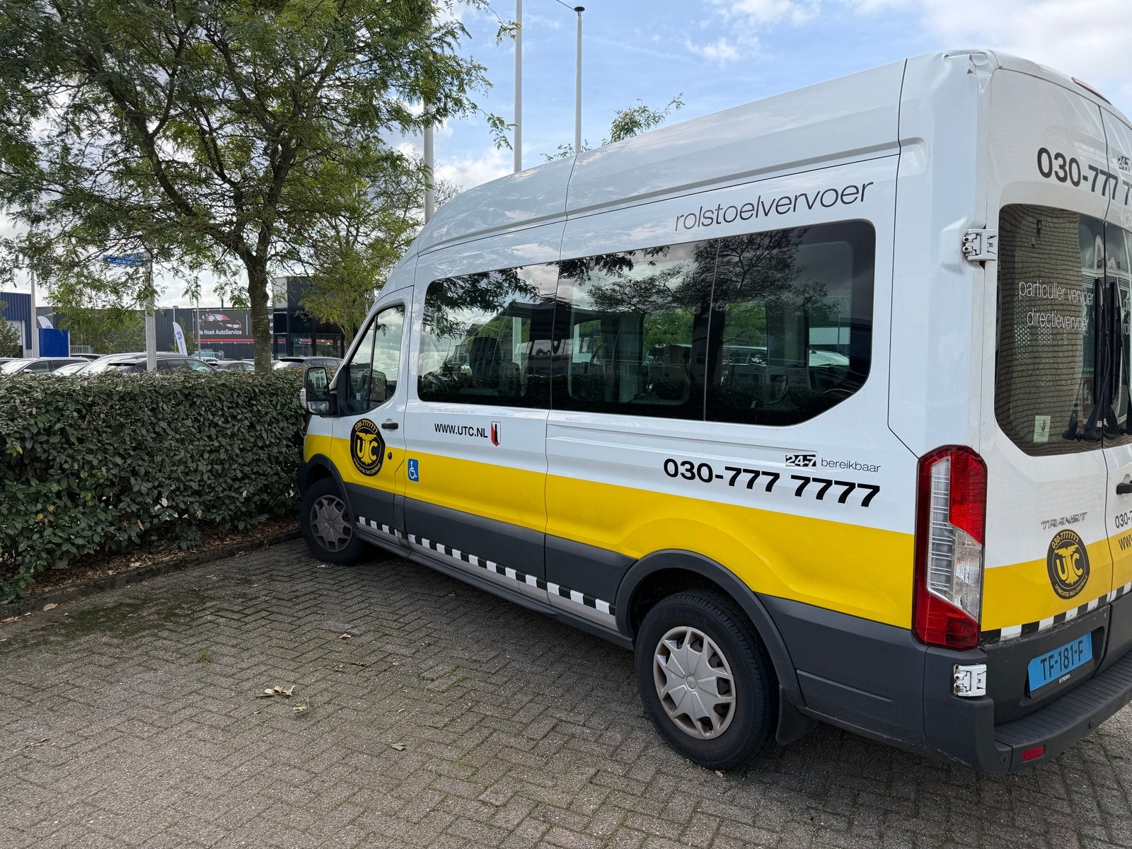 Ford Transit 2018 Wit rolstoelbus Motor defect!, 15 km/l, 1995 cc, Overige carrosserieën, 1850 kg