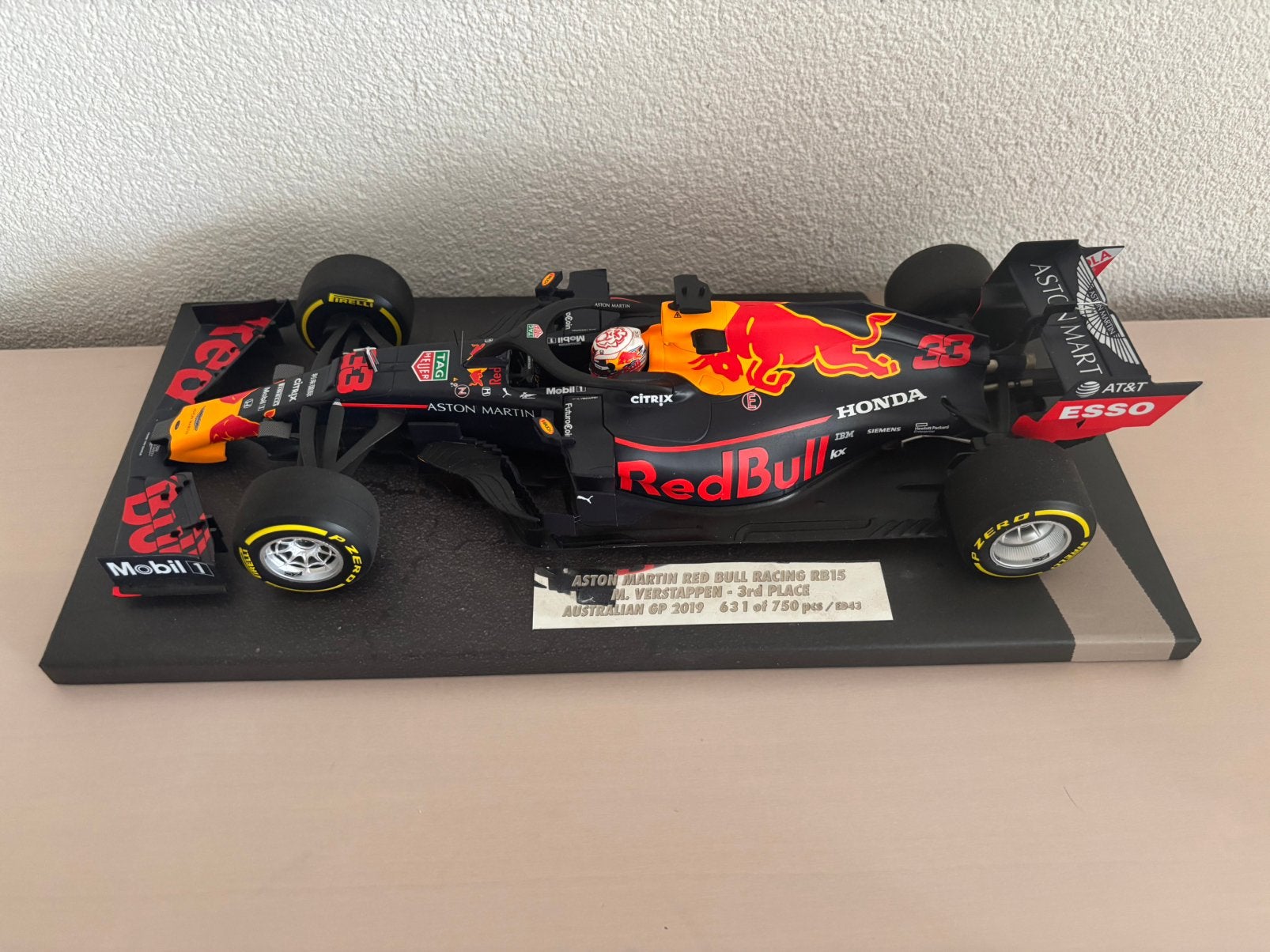Max Verstappen 1:18 auto Gp Australie 2019, Verzamelen, Ophalen of Verzenden, Zo goed als nieuw, Formule 1