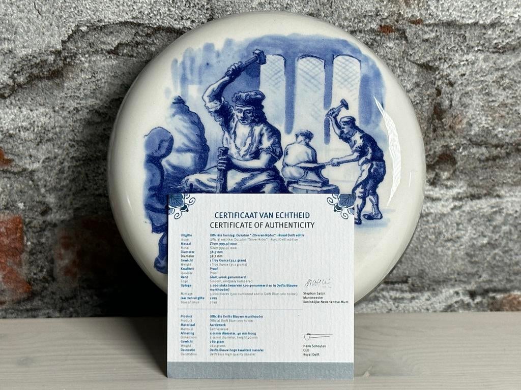 Officeel herslag zilver dukaat zilveren rijder 2019, Postzegels en Munten, Munten | Nederland, Ophalen of Verzenden, Vóór koninkrijk