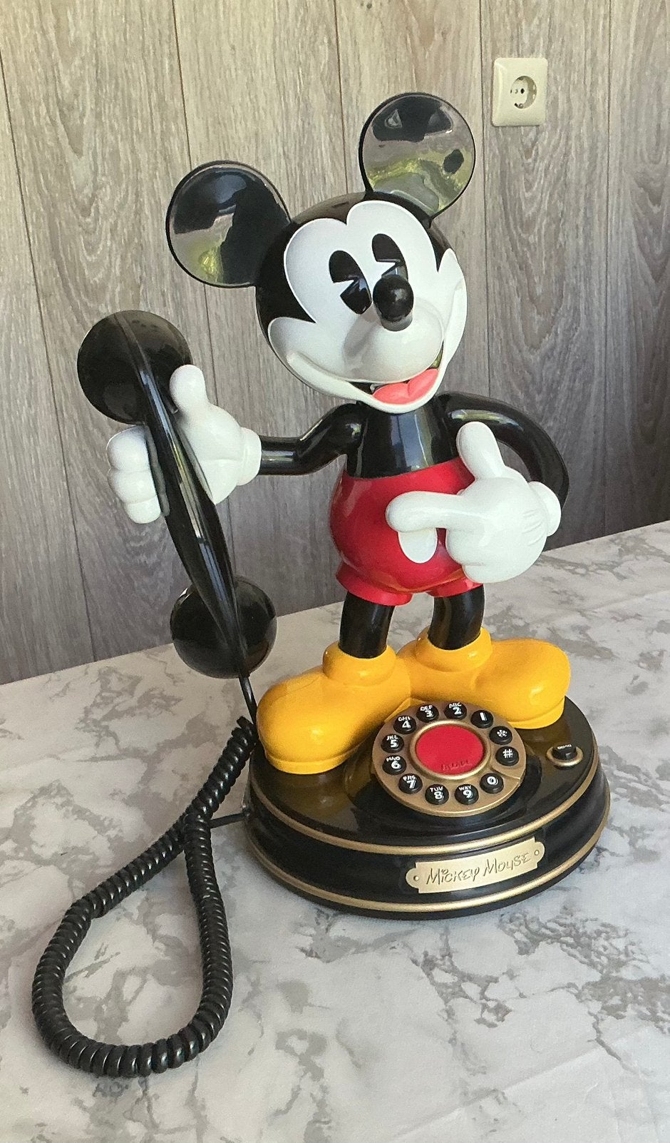 Originele Amerikaanse Vintage Mickey Mouse Telefoon, Telecommunicatie, Vaste telefoons | Niet Draadloos, Ophalen, Zo goed als nieuw