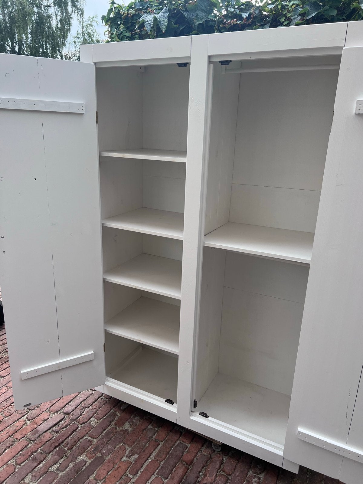 IKEA Witte Vuren Houten Kledingkast - 175x47x112 cm, Ophalen, Gebruikt, 100 tot 150 cm, 150 tot 200 cm