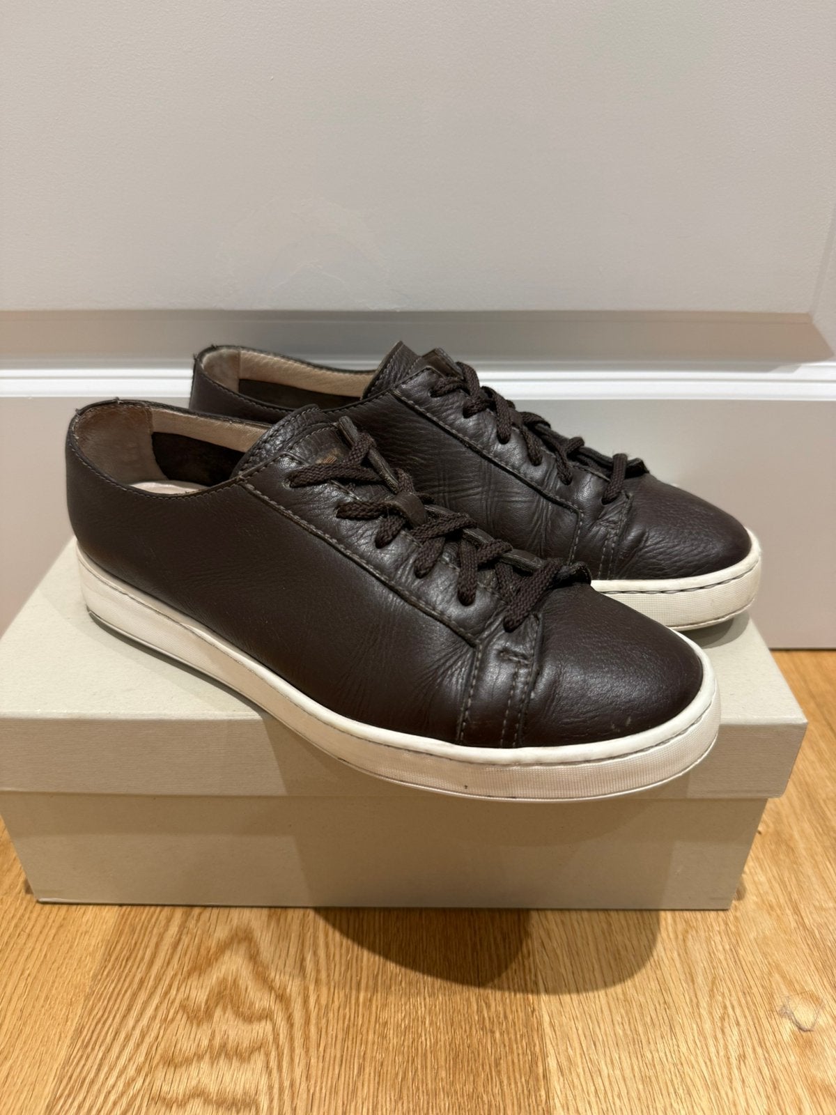 Santoni Sneakers | UK 6 | (192), Bruin, Ophalen of Verzenden, Sneakers of Gympen, Gedragen
