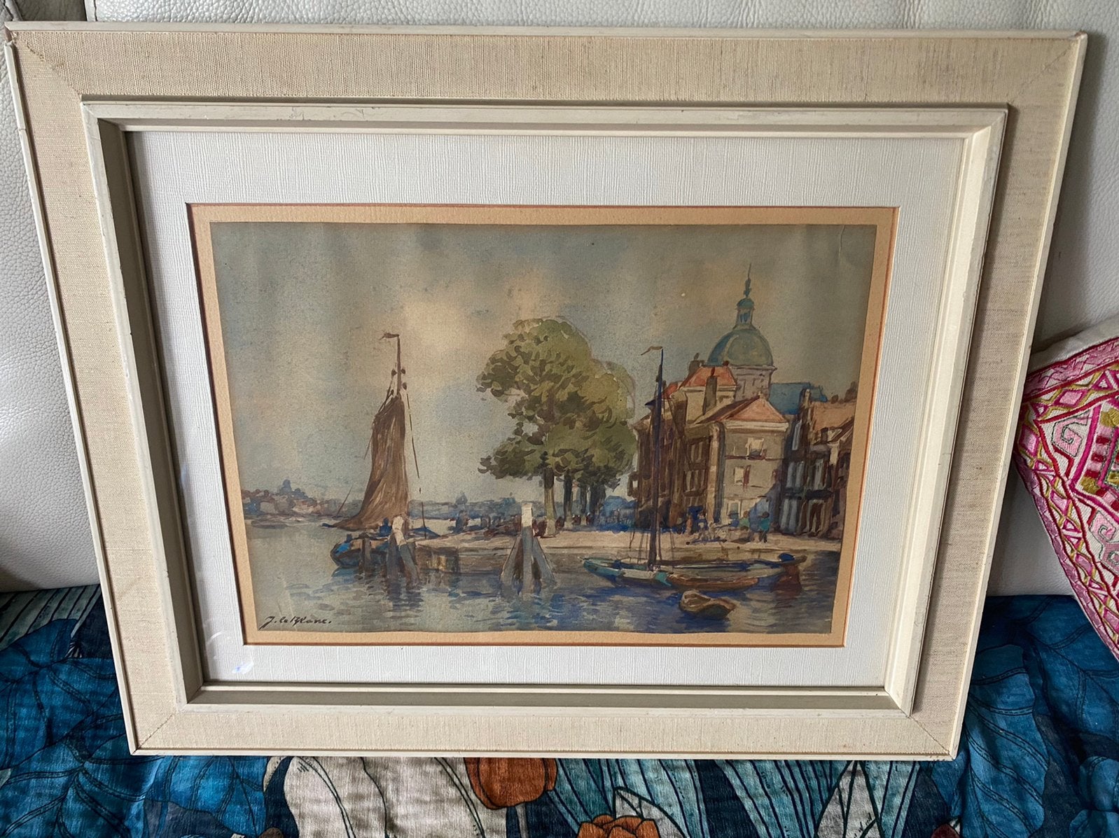 Stadsgezicht Dordrecht, J. Le Blanc, Ophalen of Verzenden
