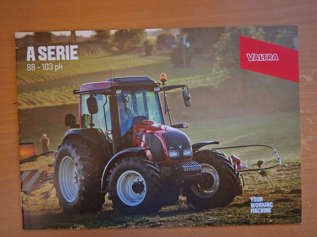 Folder Valtra A serie 88 - 103 pk Nederlandstalig, Ophalen of Verzenden, Gelezen, Tractor en Landbouw