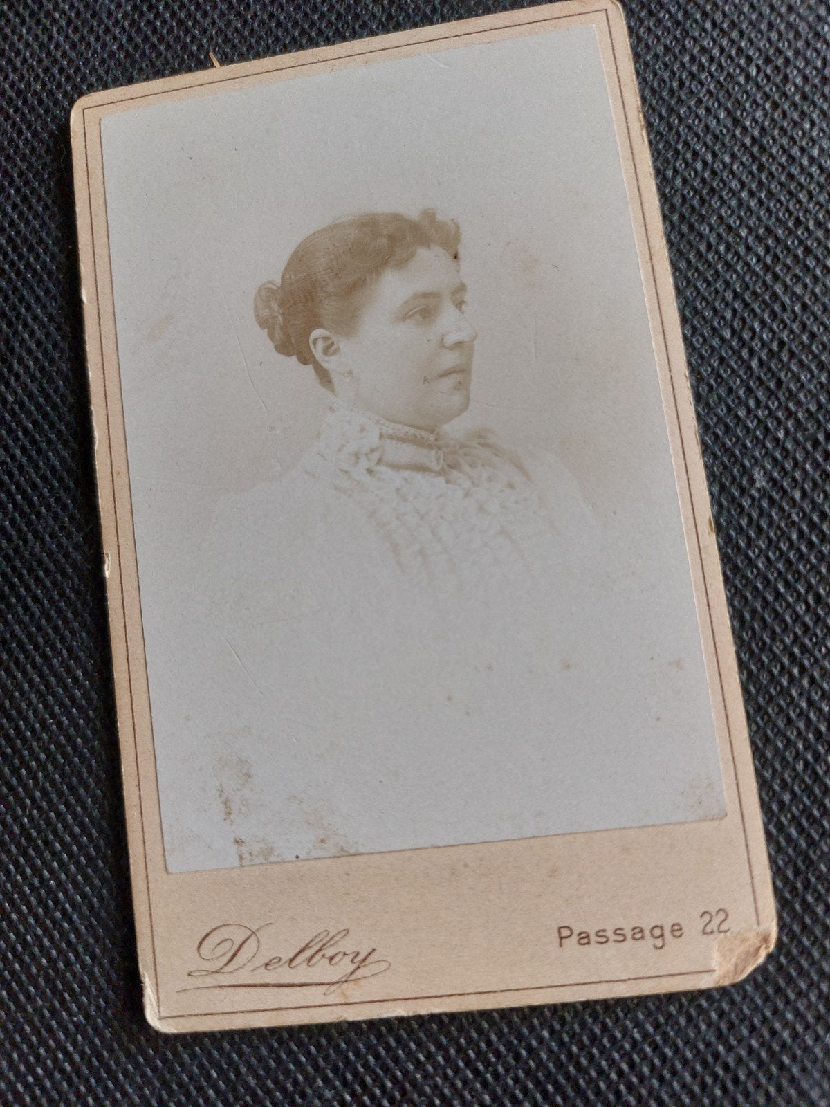 Cdv Den Haag Delboy, Ophalen of Verzenden, Voor 1940, Gebruikt, Foto