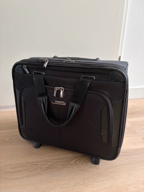 Laptop trolley Samsonite, Ophalen, Gebruikt, Trolleytas, 17 inch of meer