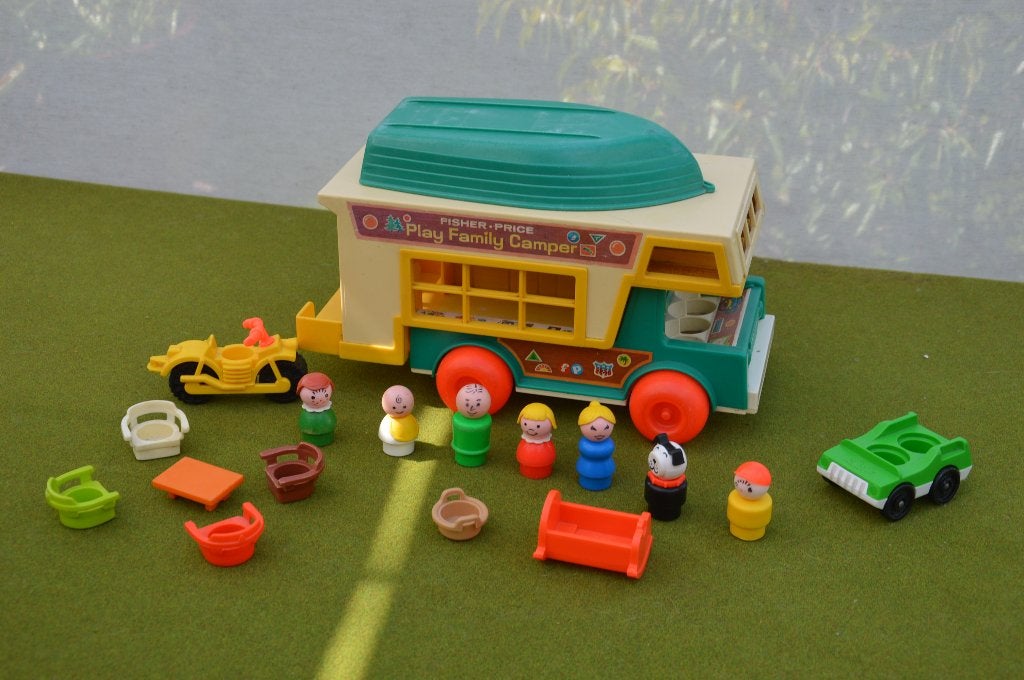 Vintage Fisher Price Play Family Camper #994 (1972), Kinderen en Baby's, Speelgoed | Fisher-Price, Ophalen of Verzenden, Gebruikt
