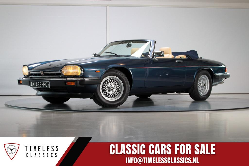 1990 Jaguar XJ-S V12 Cabriolet | Cartier CEO-Owned, Auto's, Jaguar, Automaat, Beige, Blauw, Bedrijf