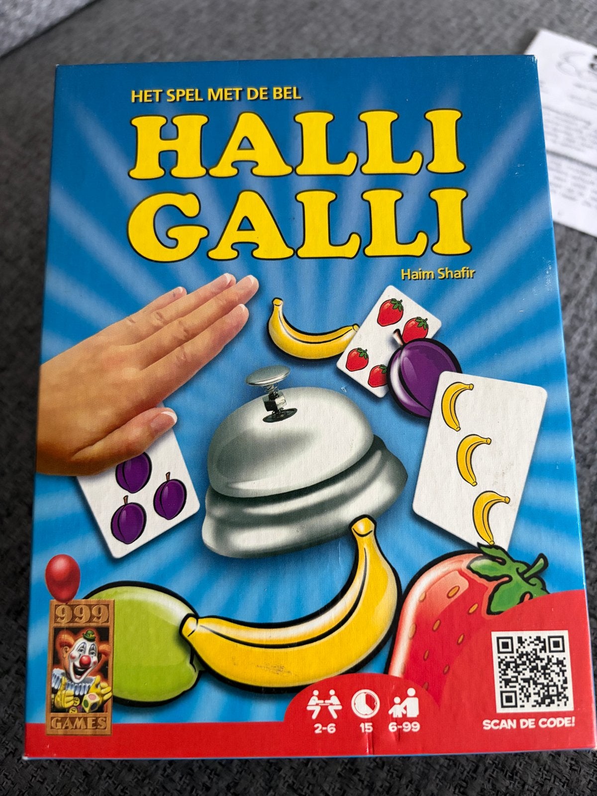 Halli Galli - Het snelle kaartspel met de bel, Drie of vier spelers, Ophalen, Gebruikt