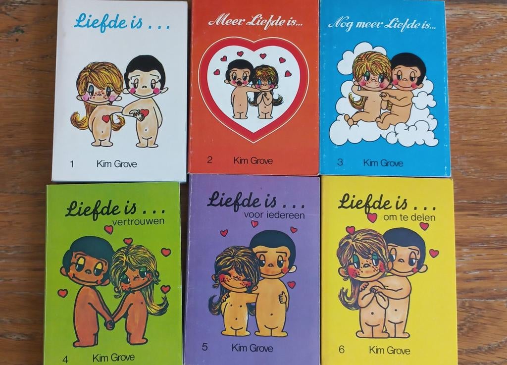 Zes boekjes Liefde is .... gemaakt door Kim Grove., Ophalen of Verzenden