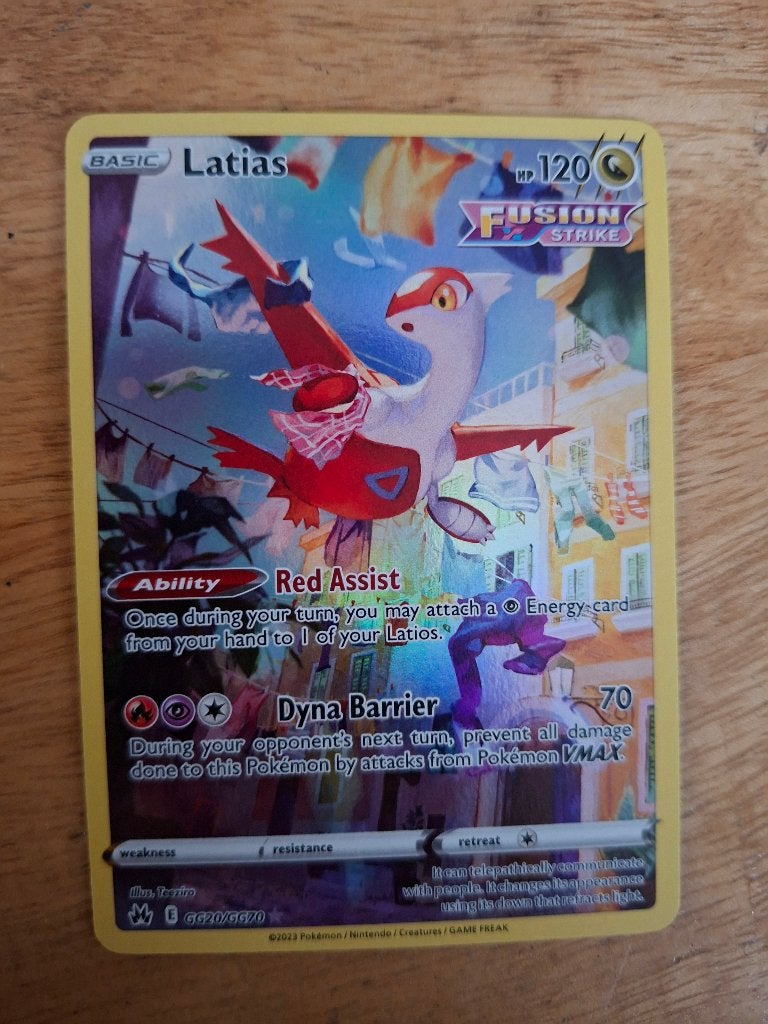 Latias GG20, Ophalen of Verzenden, Zo goed als nieuw, Losse kaart, Foil
