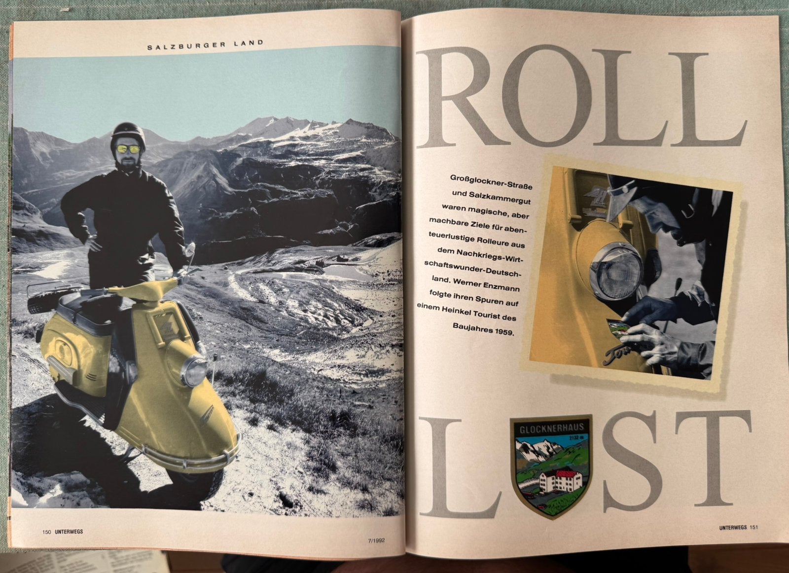 Reportage 1992 met Heinkel Tourist 1959 door Salzburger Land, Ophalen of Verzenden, Zo goed als nieuw, Auto's