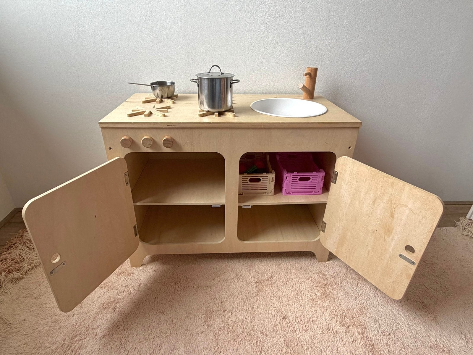Speelkeuken petit amelie, Kinderen en Baby's, Ophalen, Gebruikt, Hout, Speelkeuken