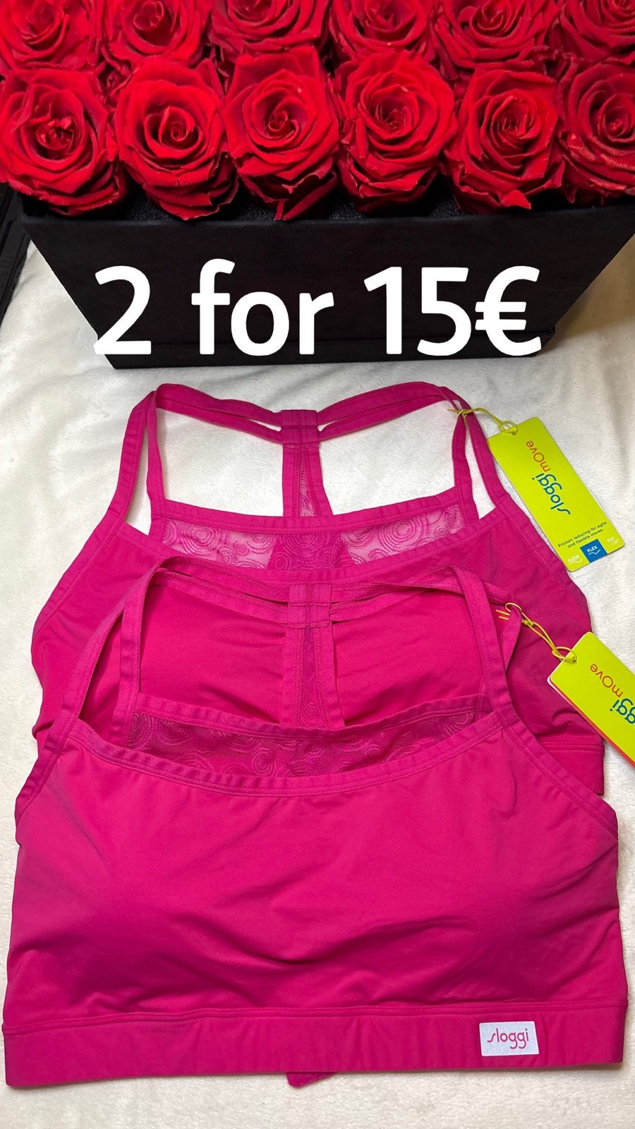 2x Sloggi Move BH 80D - Roze Sport BH's