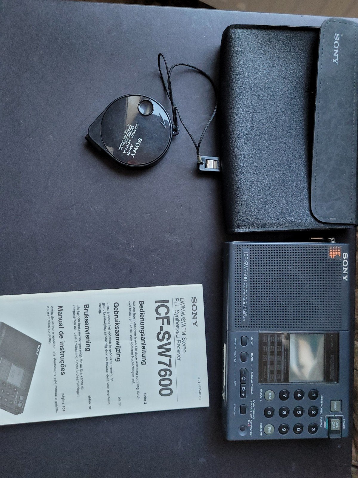 Sony ICF-SW7600 Wereldontvanger met accessoires, Ophalen of Verzenden, Gebruikt, Wereldontvanger
