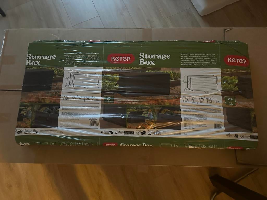 Keter Storage/Kussen Box 270L - 117,2x45x57 cm NIEUW, Ophalen, Nieuw, Kunststof, Overige typen