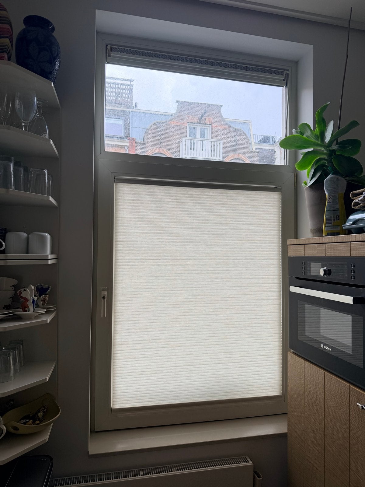 Luxaflex Duette Crème Plisségordijn 952 x 1225 mm cm, Huis en Inrichting, Zo goed als nieuw, Crème, Plisségordijn, Luxaflex