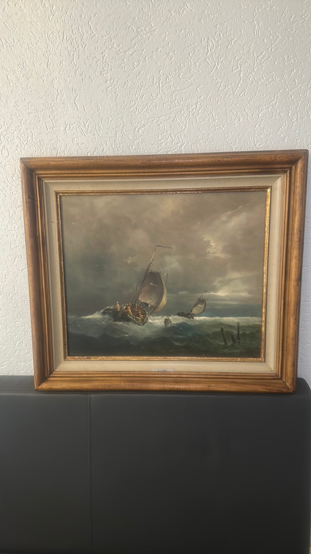 Prachtig Maritiem Zeegezicht – A.J.  Zwart (1903-1981), Antiek en Kunst, Kunst | Schilderijen | Klassiek, Ophalen of Verzenden