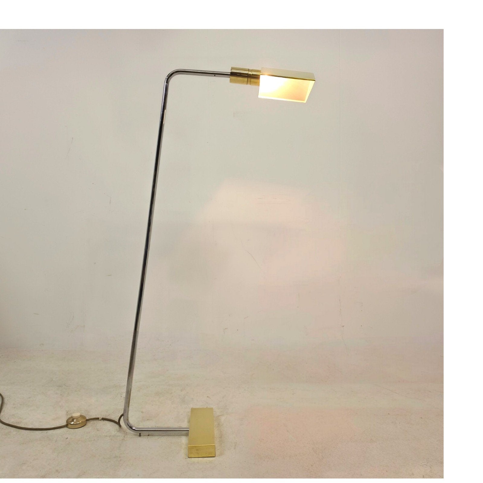 Cedric Hartman voor Jack Lenor Larsen vloerlamp NO.1 60s, Ophalen, Metaal