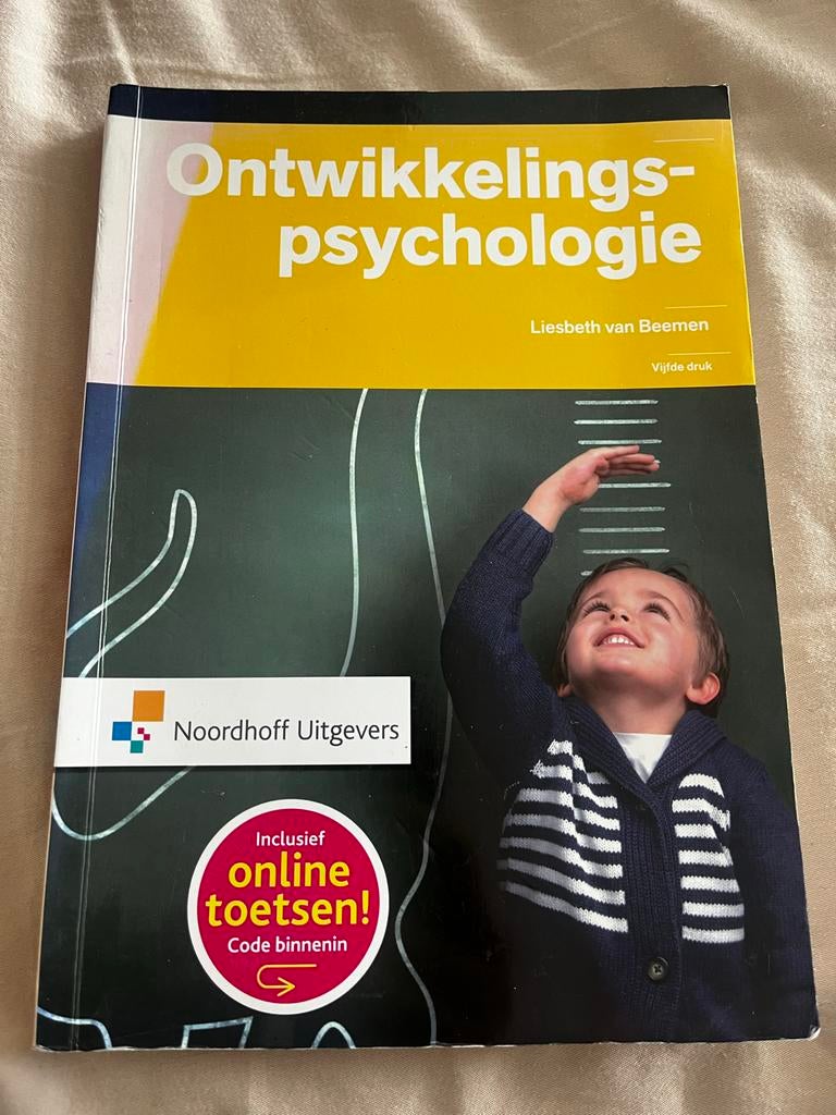Ontwikkelingspsychologie - Liesbeth van Beemen (5e druk), Ophalen of Verzenden, Zo goed als nieuw