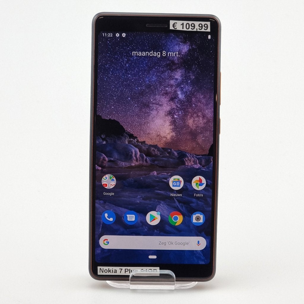 Nokia 7 Plus 64GB Zwart | Nette staat, Nokia, Zo goed als nieuw, Support@nokia.com, Karakaari 7
02610 Espoo
Finland