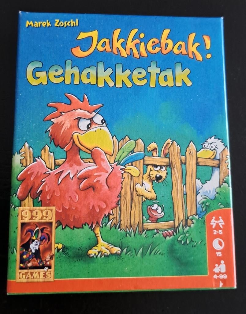 Jakkiebak! Gehakketak spel kaartspel 999 Games, Een of twee spelers, Ophalen of Verzenden, Gebruikt, 999 Games