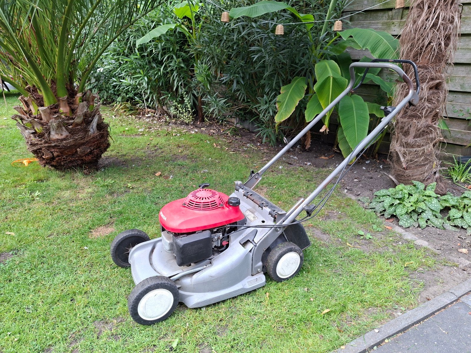 Honda HRB475 Benzine Grasmaaier - Betrouwbaar en Krachtig, Tuin en Terras, Ophalen, Cirkelmaaier, Honda, Gebruikt