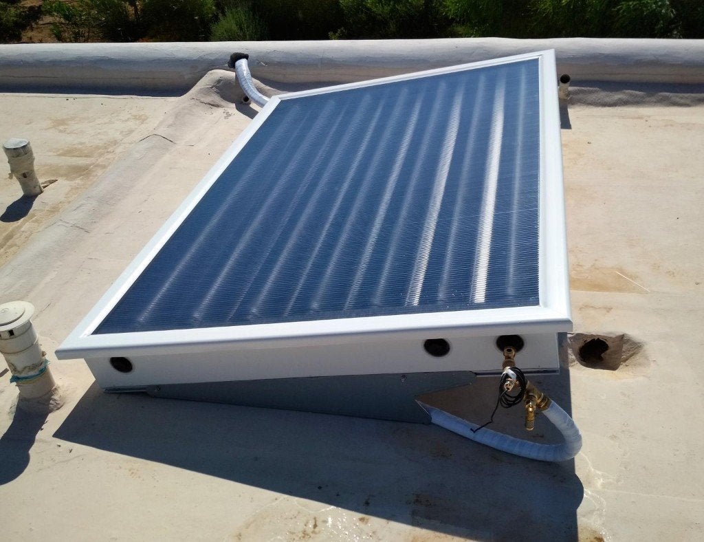 Zonneboiler / collector, Ophalen, 100 liter of meer, Boiler, Onbekend