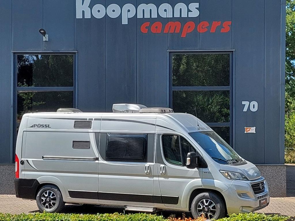Pössl 2 Win R Fiat Ducato Power 180 automaat 2019 Euro 6, Caravans en Kamperen, Campers, Buscamper of Camperbus, Pössl, Bedrijf