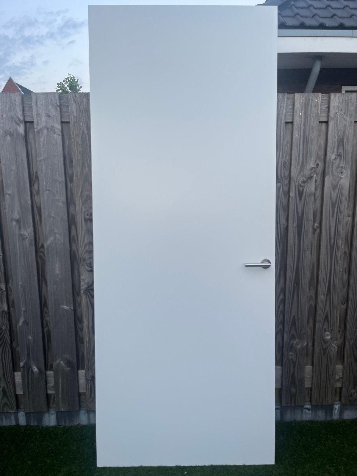 GRATIS Witte opdekdeur 232x92 cm, Ophalen, Gebruikt, 80 tot 100 cm, 215 cm of meer