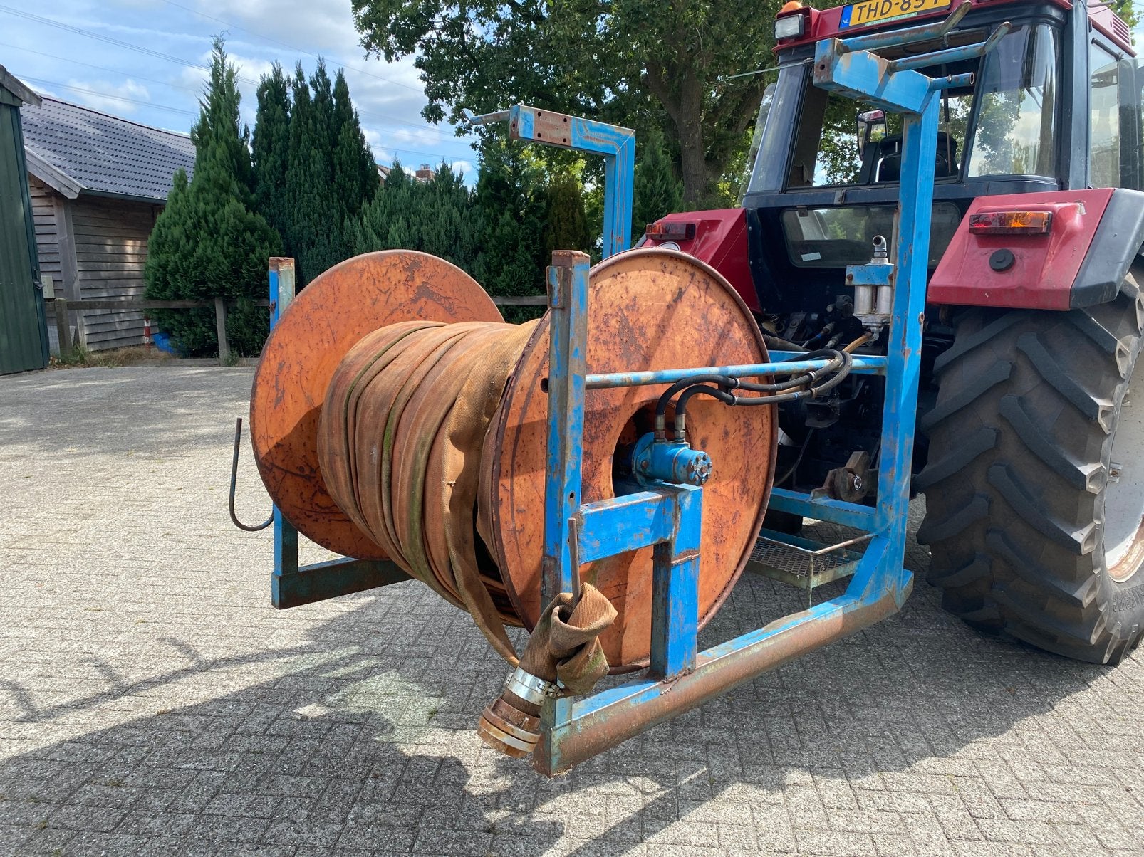 Beregenings haspel baars schrijver systeem, Ophalen, Beregening en Drainage