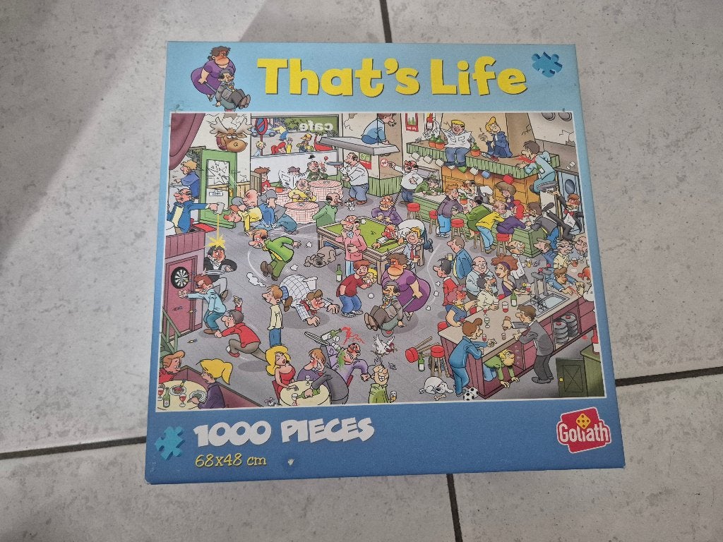 Puzzel That’s life cafe 371302, Ophalen of Verzenden, 500 t/m 1500 stukjes, Zo goed als nieuw, Legpuzzel