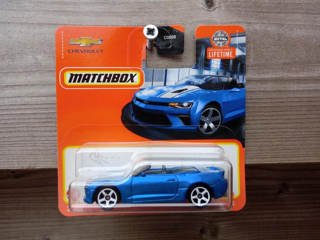 Chevrolet Camaro Convertible '16 Matchbox, Hobby en Vrije tijd, Modelauto's | Overige schalen, Ophalen, Nieuw, Auto