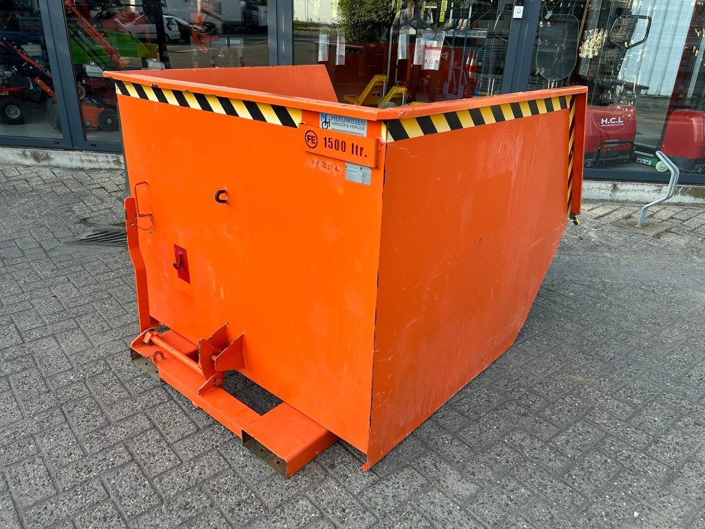 Eichinger heftruck kantelbak/kantelcontainer 1500L, Ophalen, Gebruikt