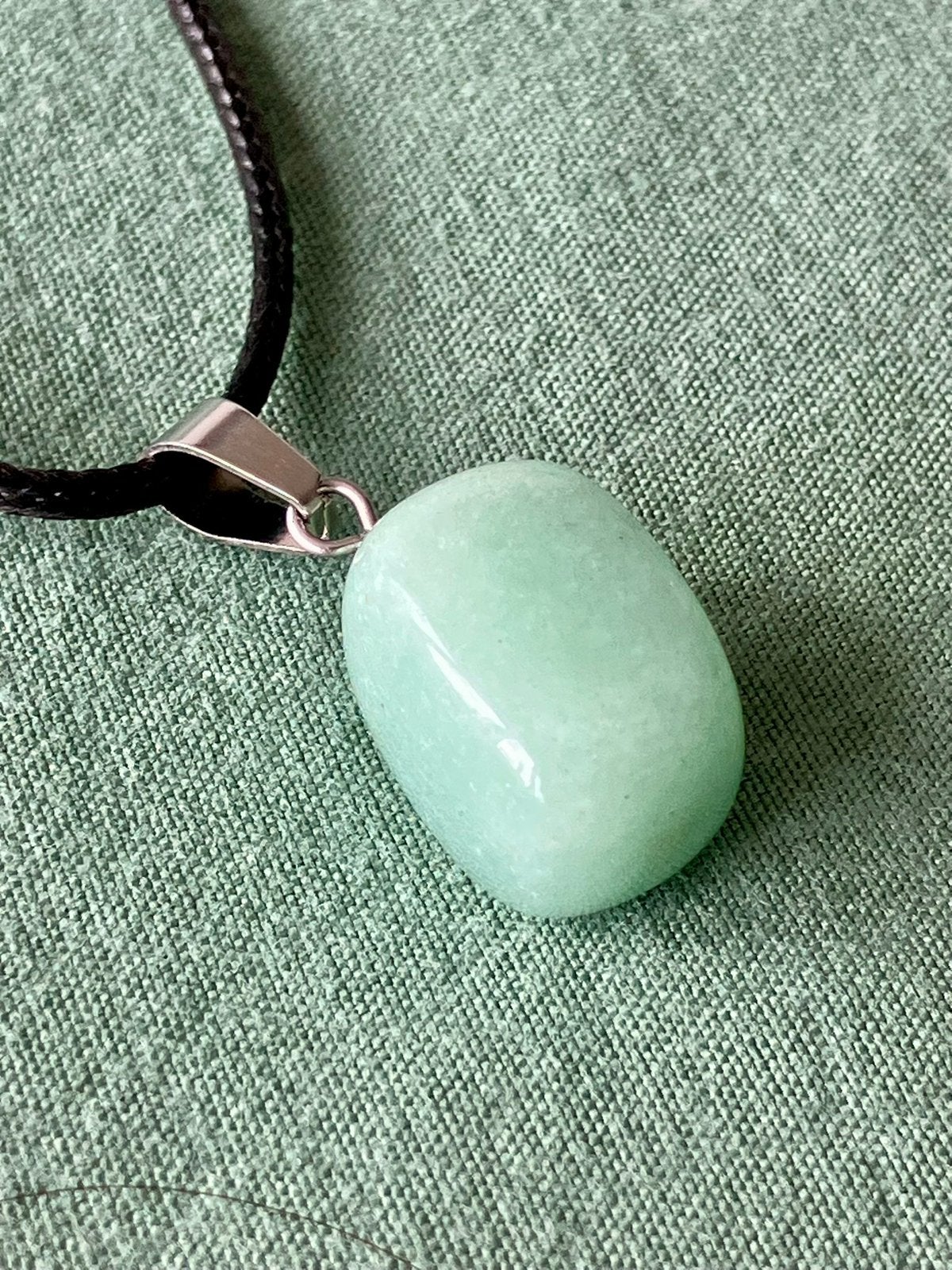 Necklace with Green Aventurine Pendant, Ophalen of Verzenden, Nieuw, Groen, Steen of Mineraal