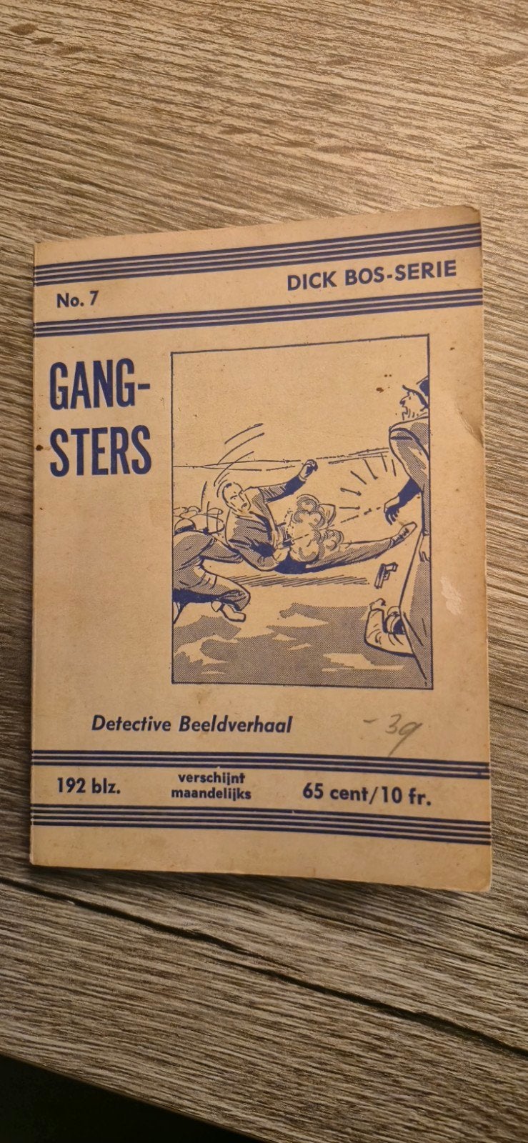 Dick Bos-Serie No. 7: Gangsters - Detective Beeldverhaal, Boeken, Stripboeken, Alfred Mazure, Eén stripboek, Ophalen, Gelezen