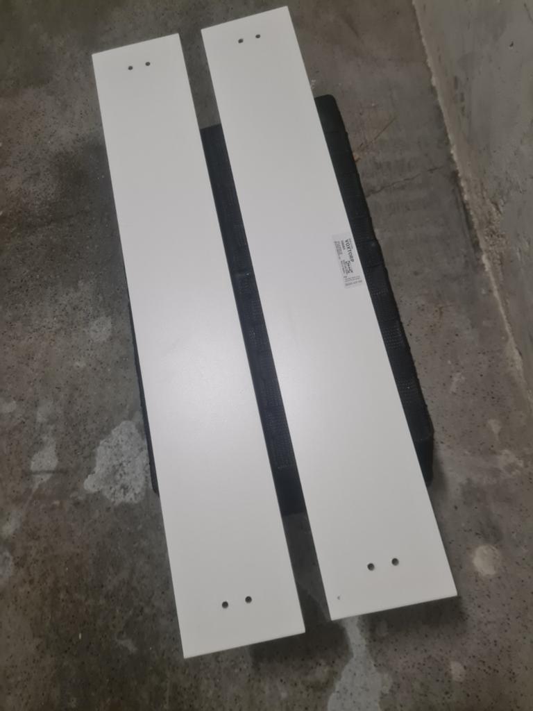 2x IKEA VOXTORP Ladefront mat wit 60x10 cm, Ophalen of Verzenden, Zo goed als nieuw