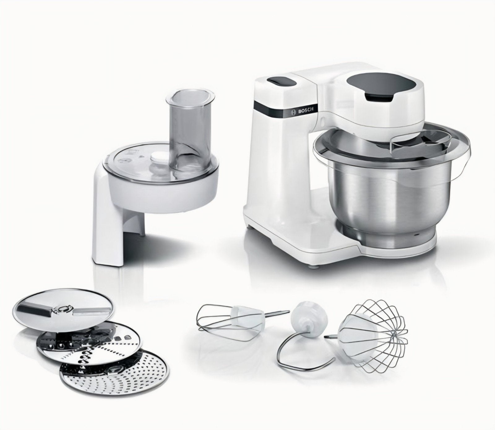 Bosch MUMS2EW00 Keukenmachine - Wit, Ophalen, Zo goed als nieuw, Vaatwasserbestendig, 3 snelheden of meer