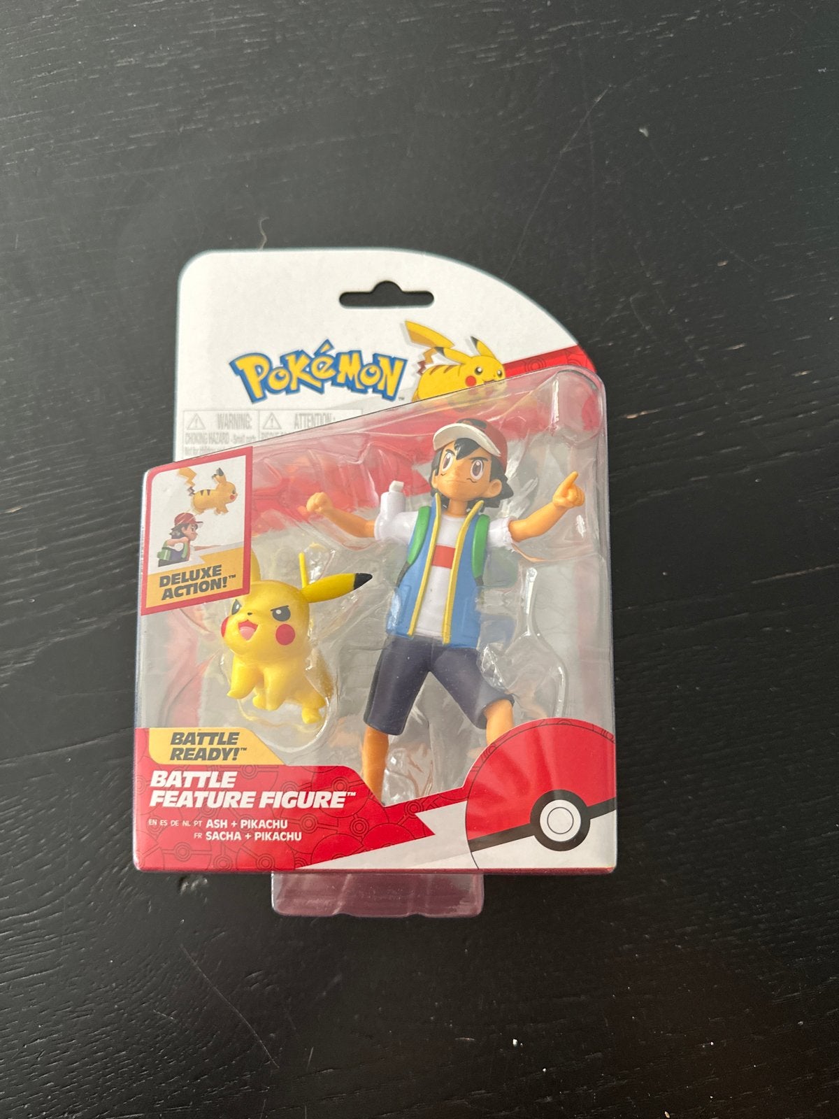 Pokémon Battle Feature Figure Ash & Pikachu, Ophalen, Zo goed als nieuw