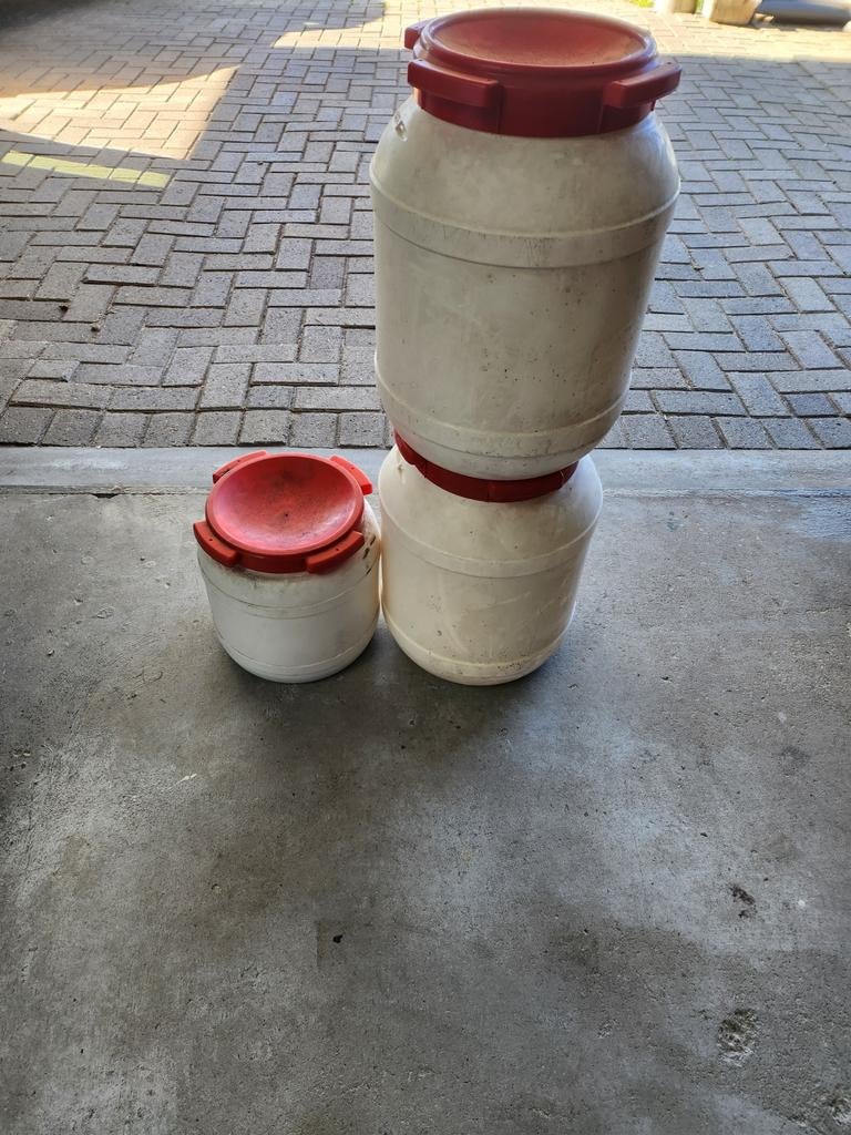 Waterdichte tonnetjes 2x met schroefdeksel, Ophalen, Eén persoon, Overige typen