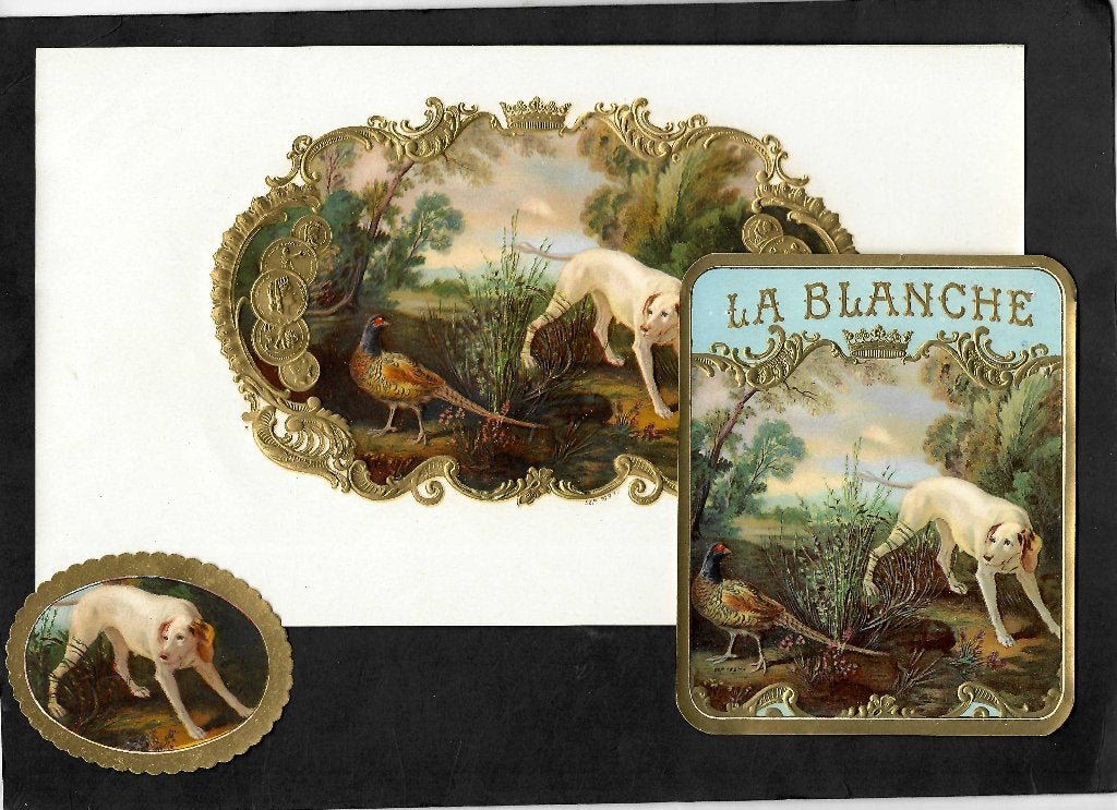 la Blanche  set etiket, Ophalen of Verzenden, Gebruikt, Sigarenbandjes