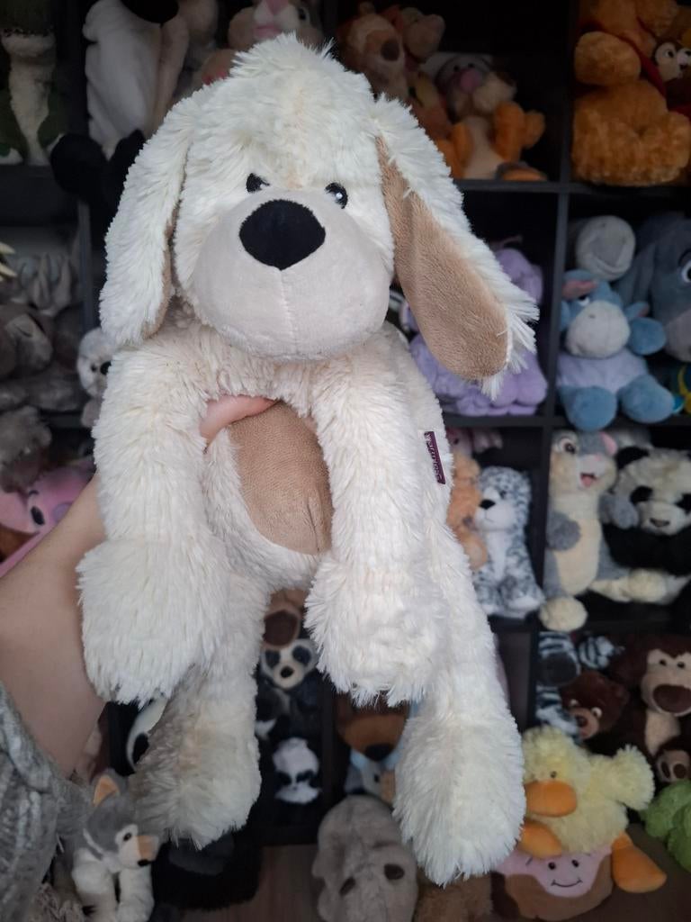 Warmies Hond Knuffel - Magnetron Knuffel Warmtekussen, Overige merken, Hond, Zo goed als nieuw, Middelgroot (20 tot 80 cm)