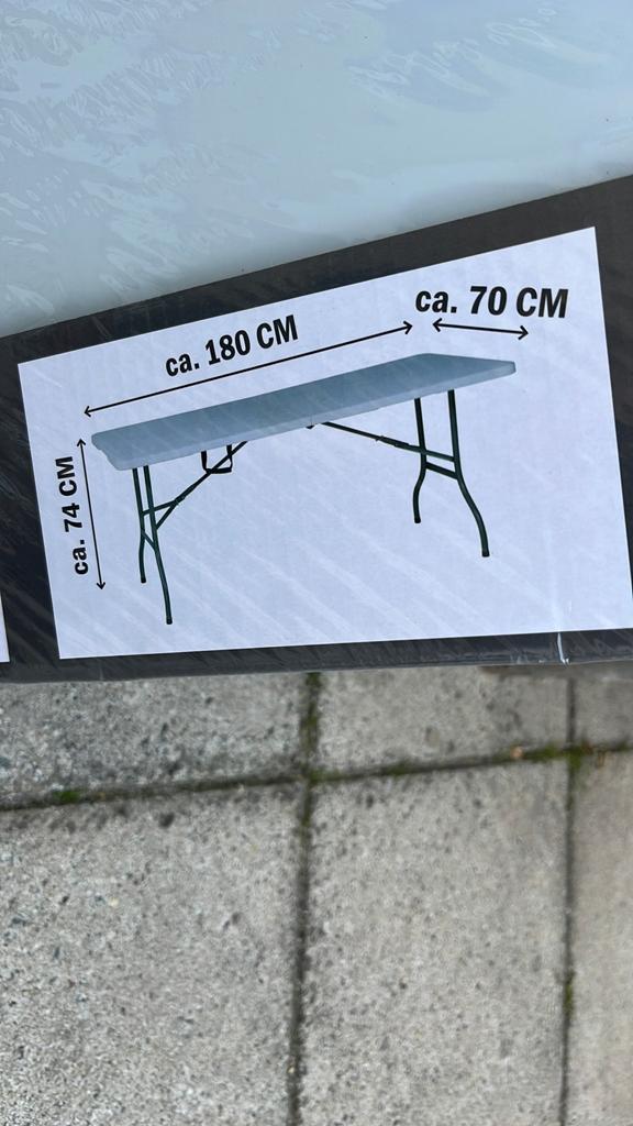 Oovouwbare tafel, Ophalen of Verzenden, Zo goed als nieuw