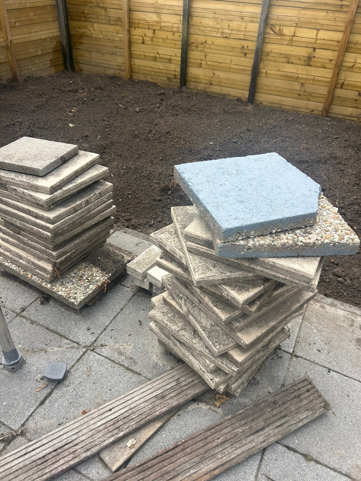 Tuintegels - gratis af te halen, Ophalen, Gebruikt, Beton, Terrastegels
