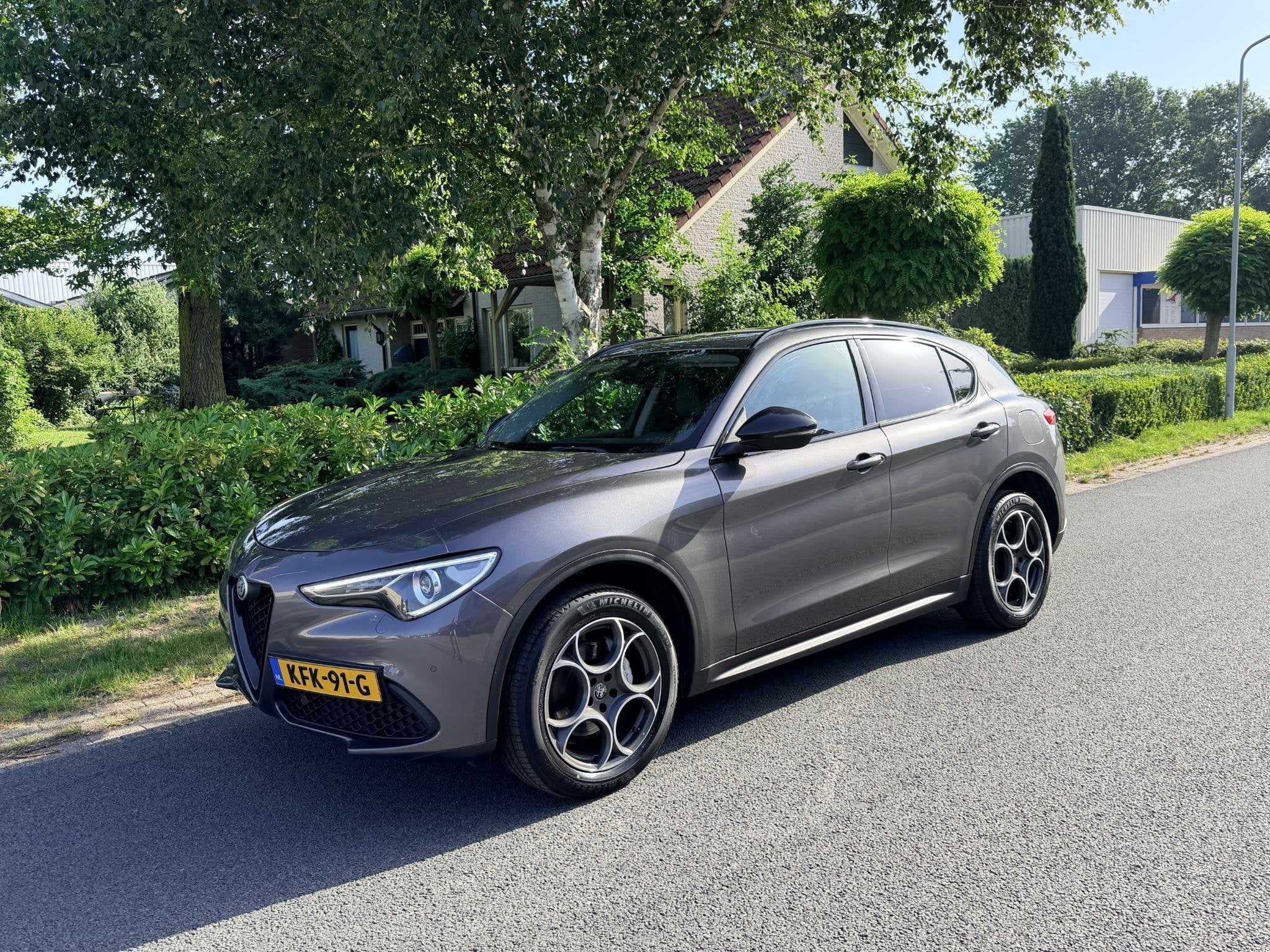 Alfa Romeo Stelvio 2.0T Q4 200PK AUT•Leder•Carplay, Auto's, 4 cilinders, Leder, Bedrijf, Vierwielaandrijving
