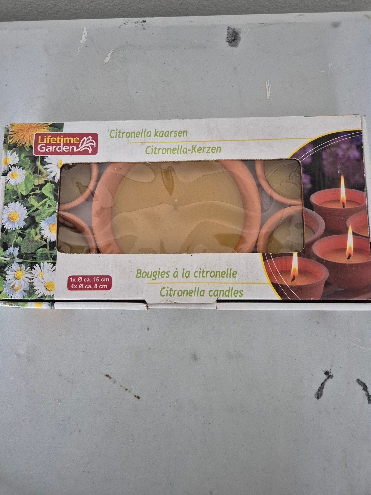 Citronella kaarsen, compleet in doos, Ophalen of Verzenden, Nieuw, Overige materialen