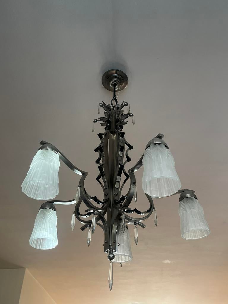 Art Deco hanglamp, Ophalen