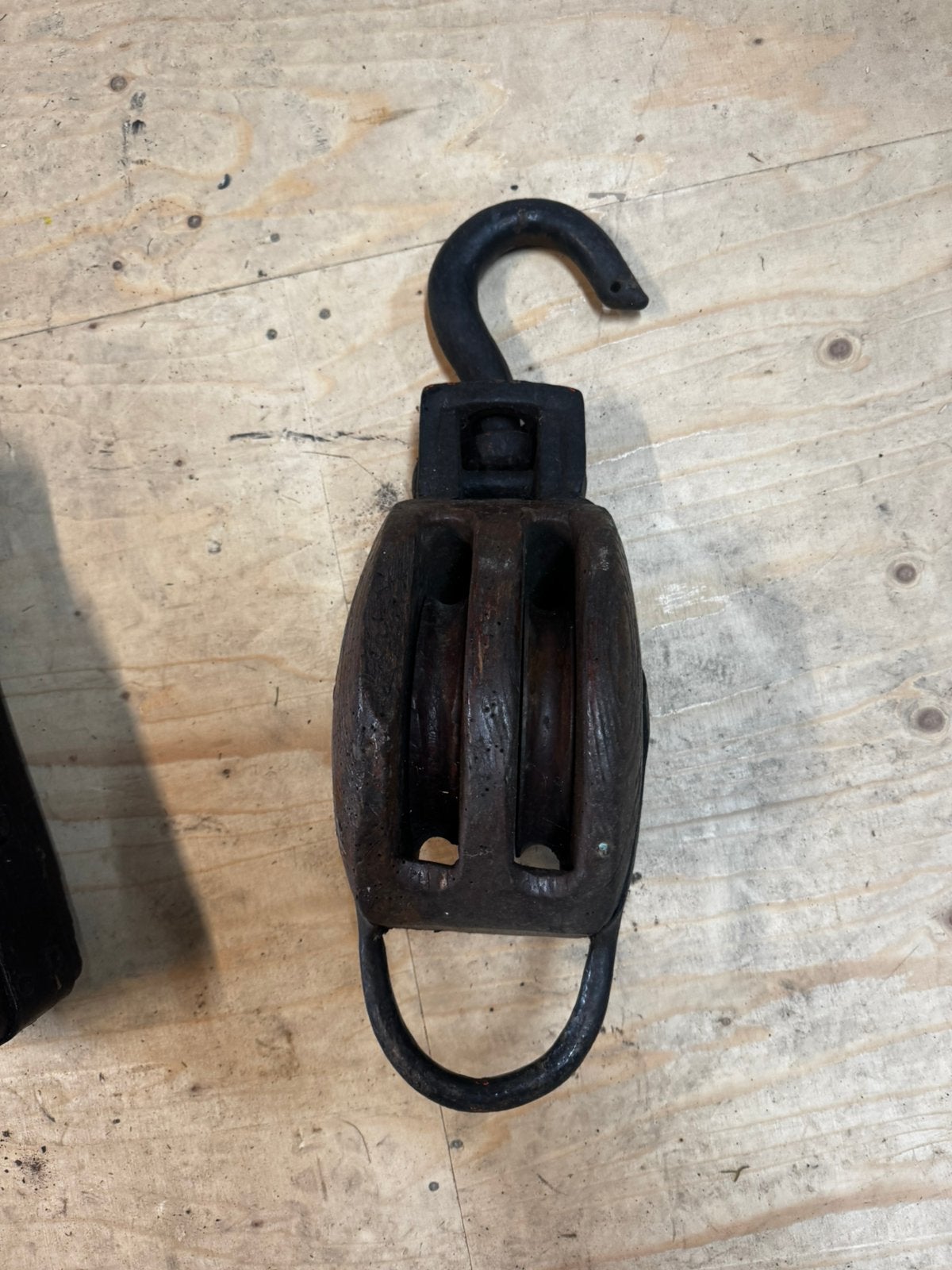 Scheepskatrol katrol antiek #2, Antiek en Kunst, Antiek | Gereedschap en Instrumenten, Ophalen